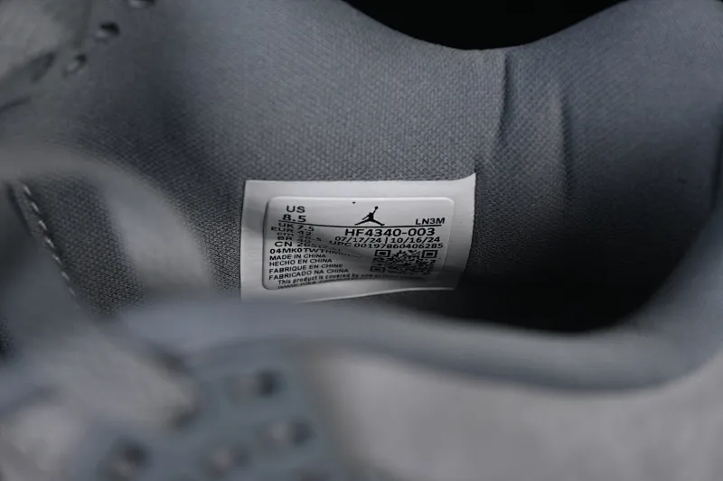 All categories Air Jordan Jordan series basketball shoes Air Jordan 4 Nigel Sylvester x Air Jordan 4 Retro "Grey" AJ4 Joe 4 joint gray brick HF4340-003